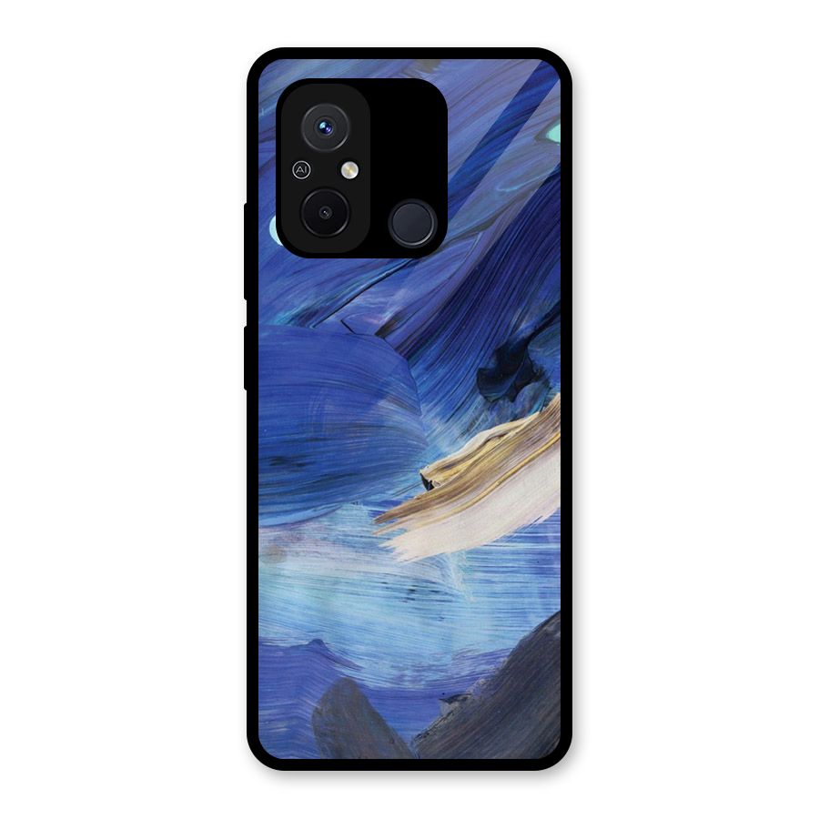 Paint Brush Strokes Glass Back Case for Redmi 12C