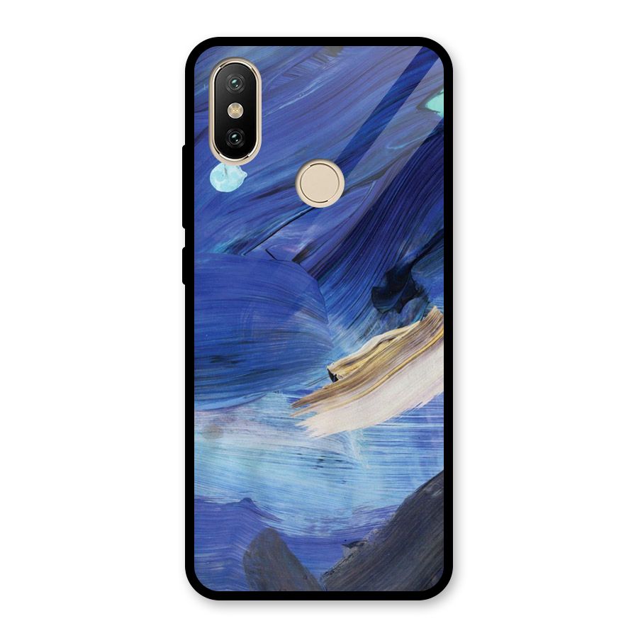 Paint Brush Strokes Glass Back Case for Redmi A2