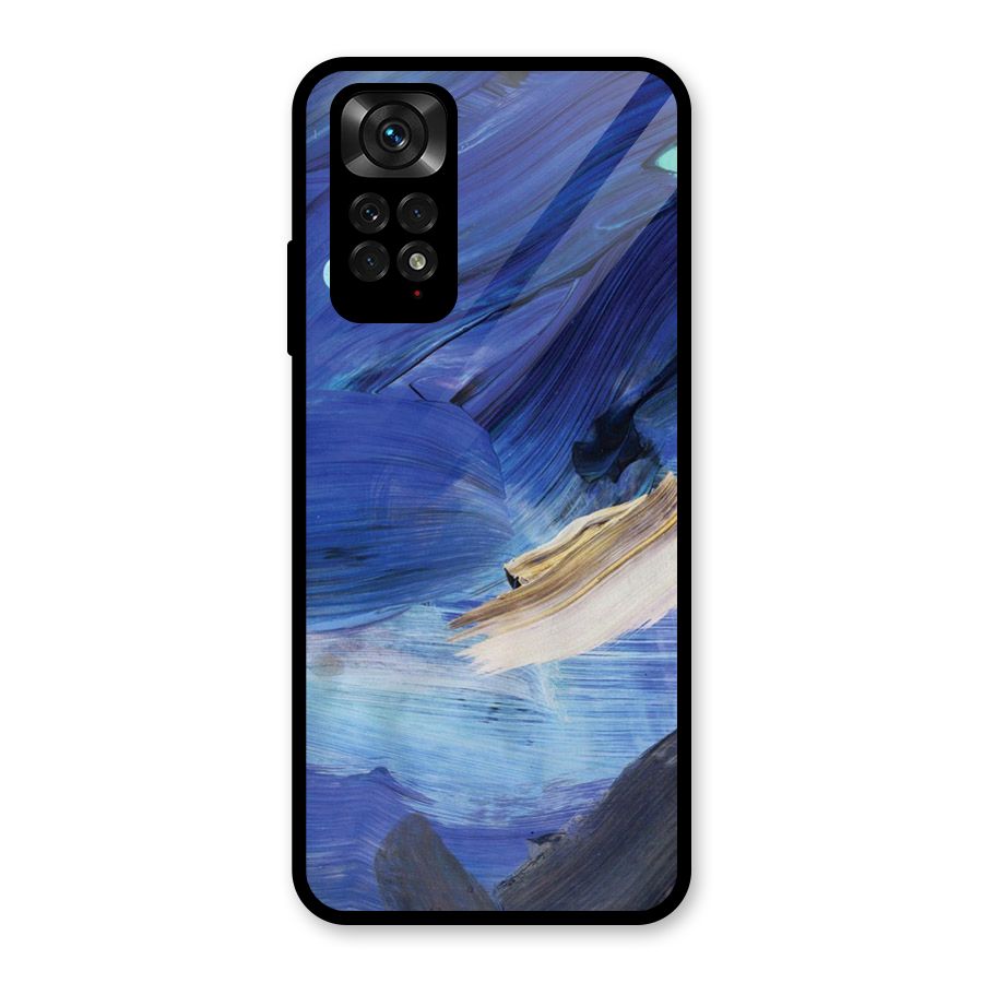 Paint Brush Strokes Glass Back Case for Redmi Note 11S