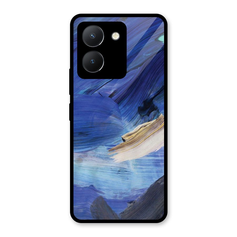 Paint Brush Strokes Glass Back Case for Vivo Y36