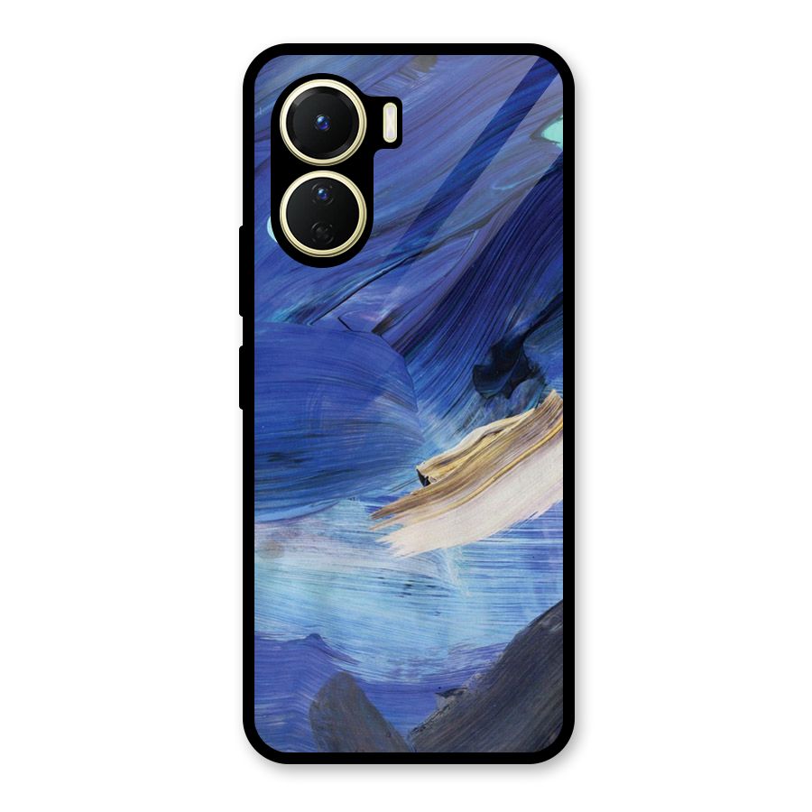 Paint Brush Strokes Glass Back Case for Vivo Y56