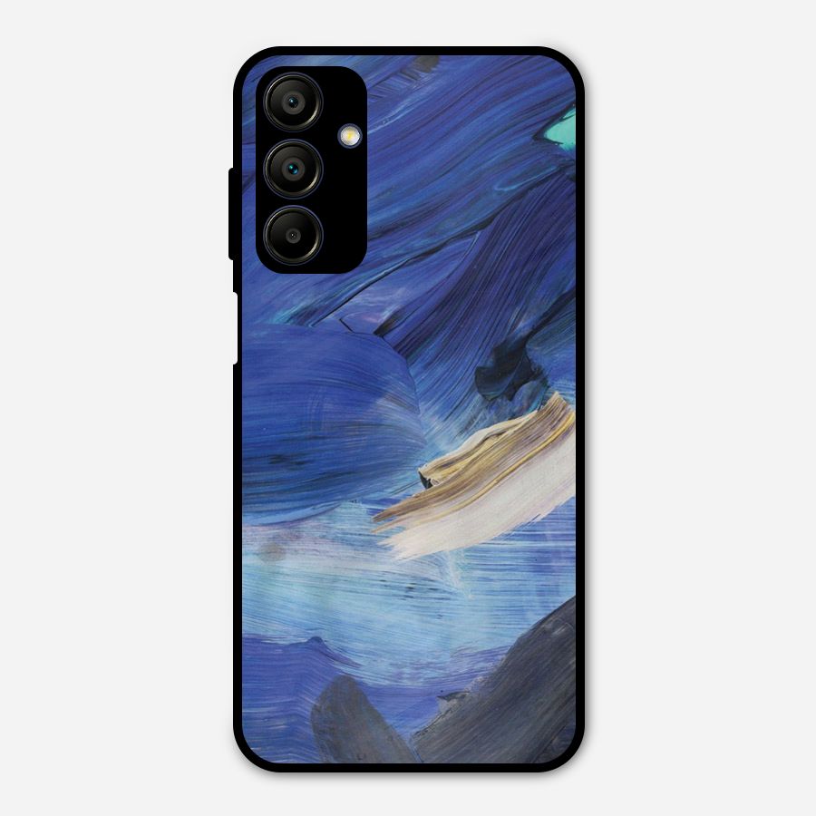 Paint Brush Strokes Metal Back Case for Galaxy A15 5G