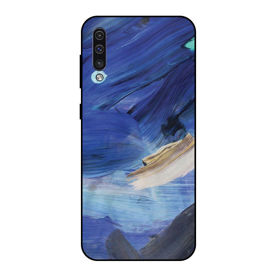 Paint Brush Strokes Metal Back Case for Galaxy A30s