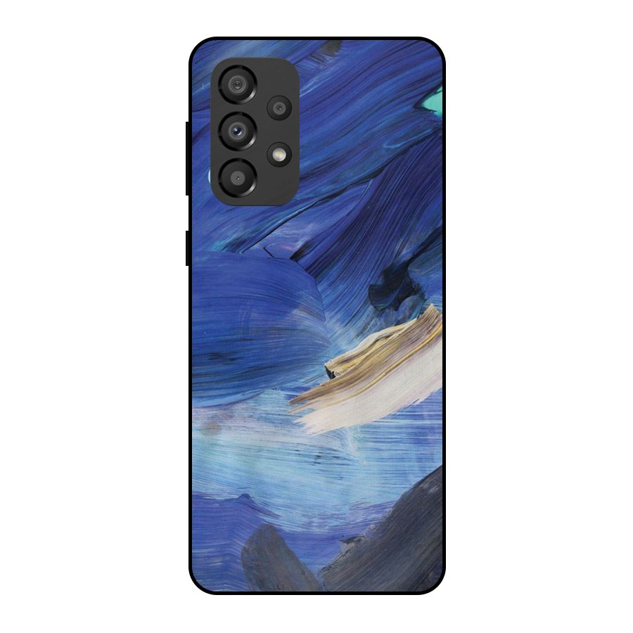 Paint Brush Strokes Metal Back Case for Galaxy A33 5G