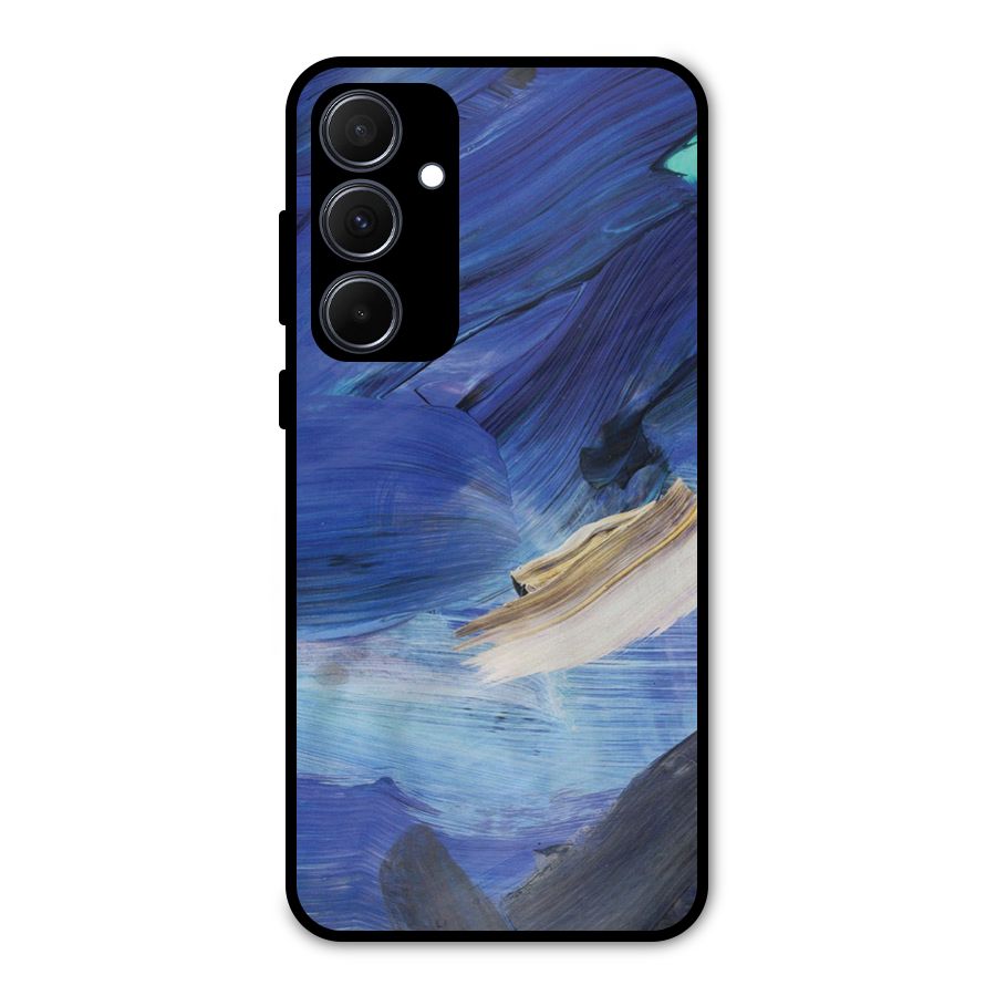 Paint Brush Strokes Metal Back Case for Galaxy A35