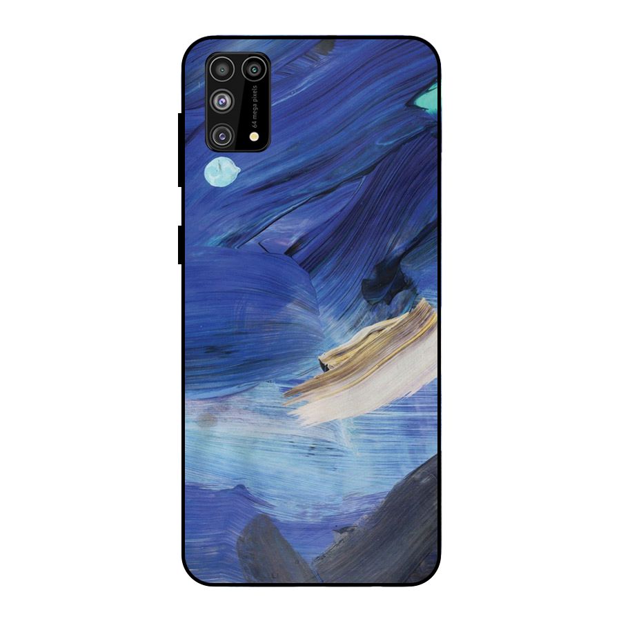 Paint Brush Strokes Metal Back Case for Galaxy F41