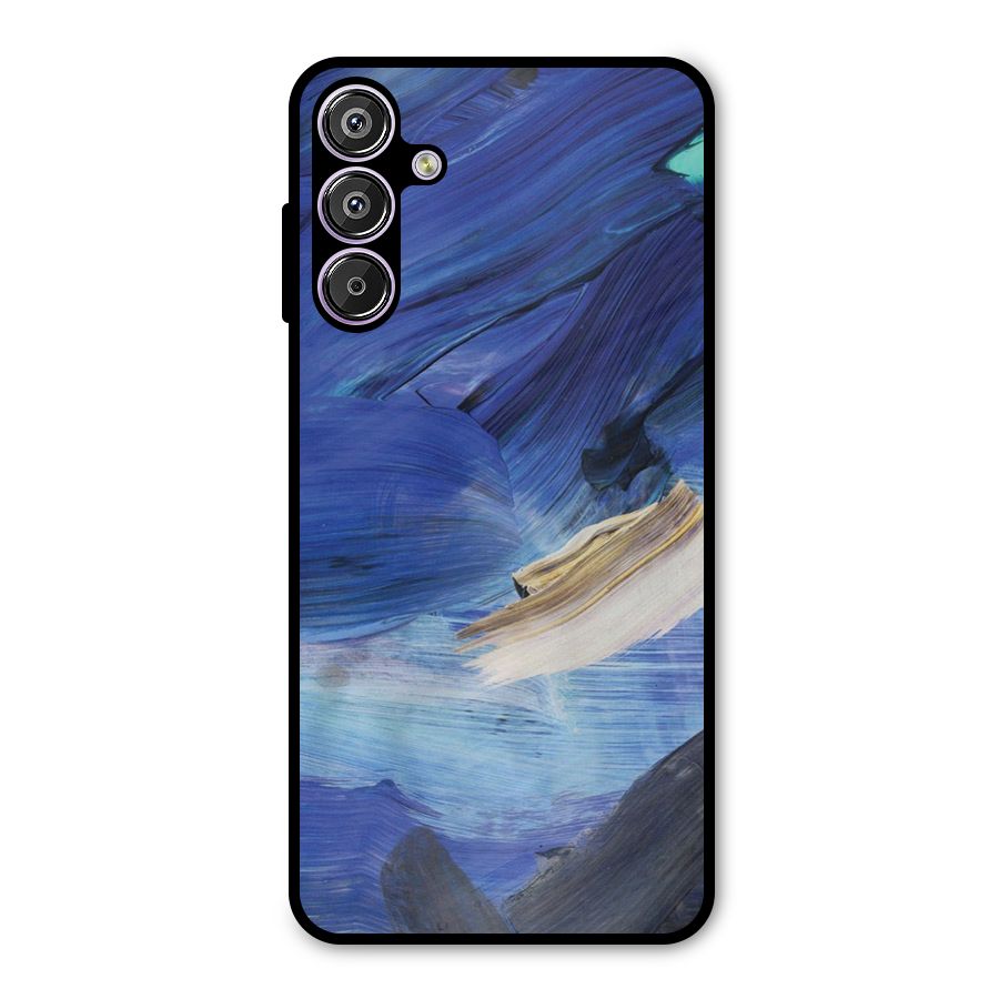 Paint Brush Strokes Metal Back Case for Galaxy M15