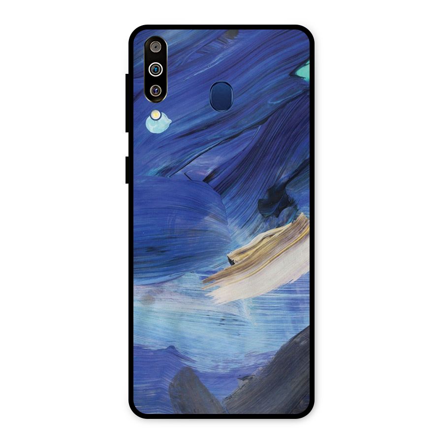 Paint Brush Strokes Metal Back Case for Galaxy M30