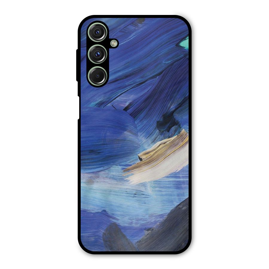 Paint Brush Strokes Metal Back Case for Galaxy M34