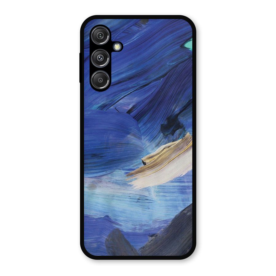 Paint Brush Strokes Metal Back Case for Galaxy M34 5G