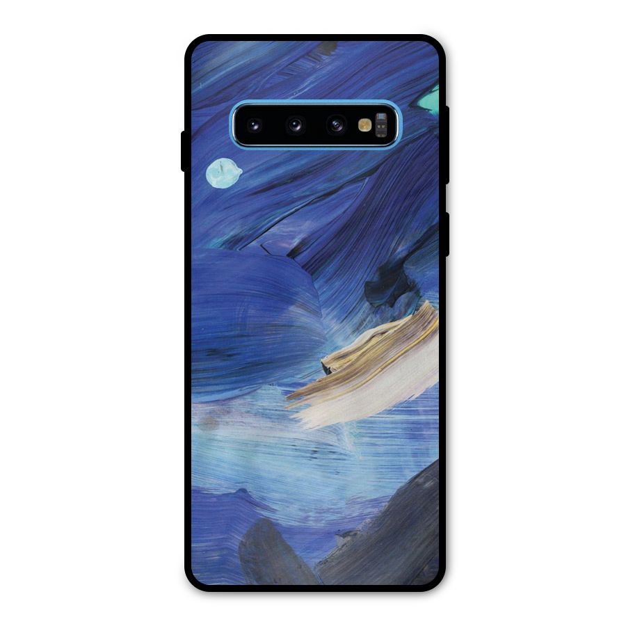 Paint Brush Strokes Metal Back Case for Galaxy S10