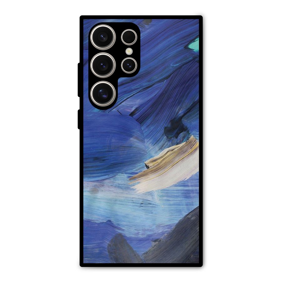 Paint Brush Strokes Metal Back Case for Galaxy S24 Ultra