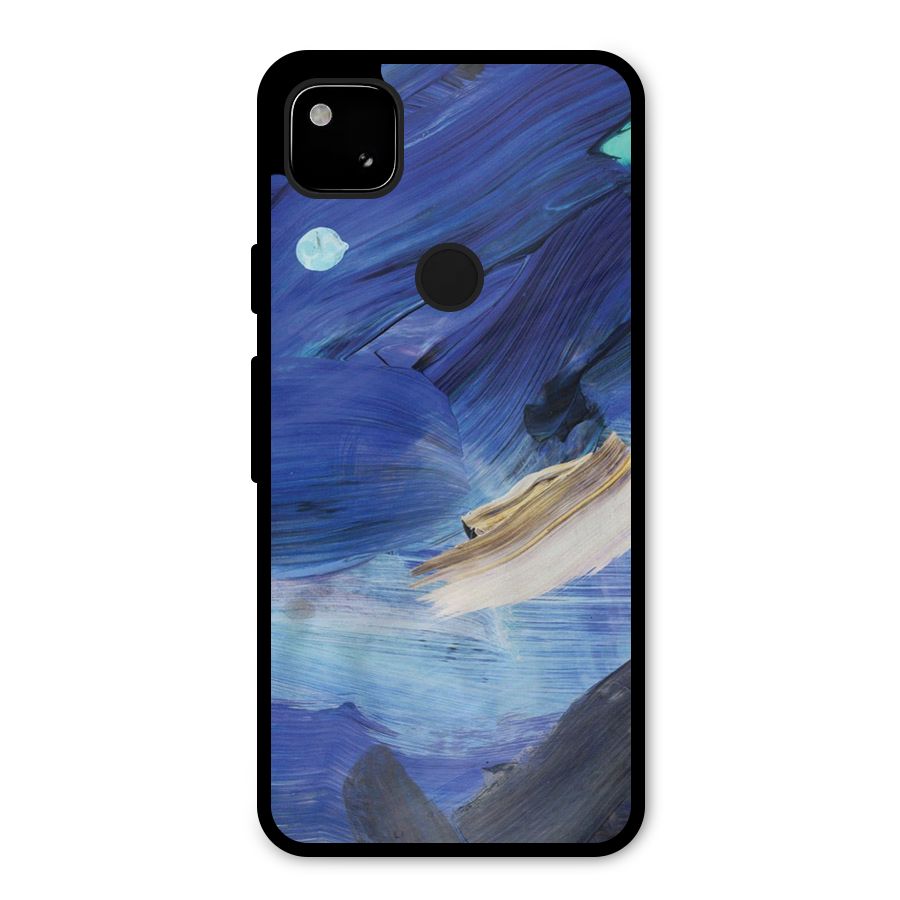Paint Brush Strokes Metal Back Case for Google Pixel 4a