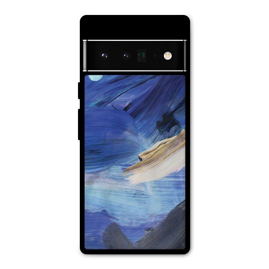 Paint Brush Strokes Metal Back Case for Google Pixel 6 Pro