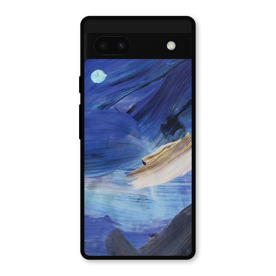 Paint Brush Strokes Metal Back Case for Google Pixel 6a