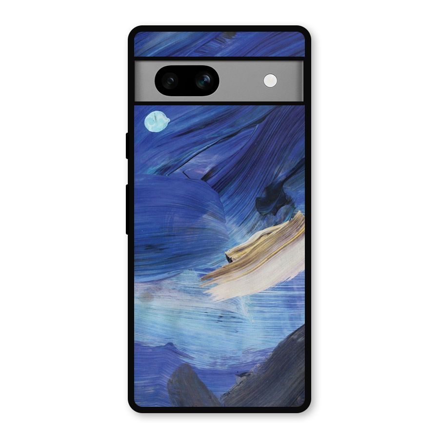 Paint Brush Strokes Metal Back Case for Google Pixel 7a