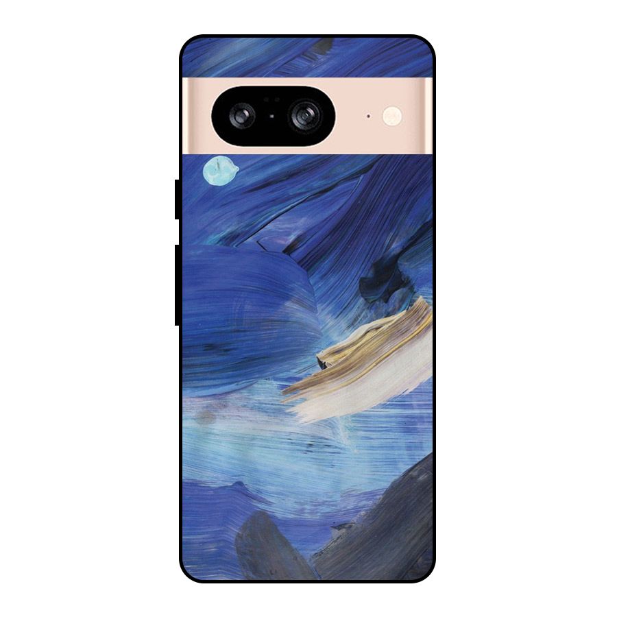 Paint Brush Strokes Metal Back Case for Google Pixel 8