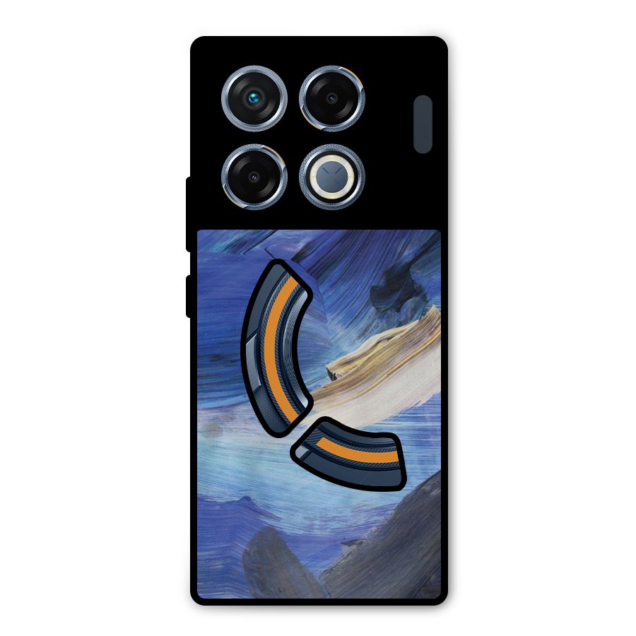 Paint Brush Strokes Metal Back Case for Infinix GT 20 Pro