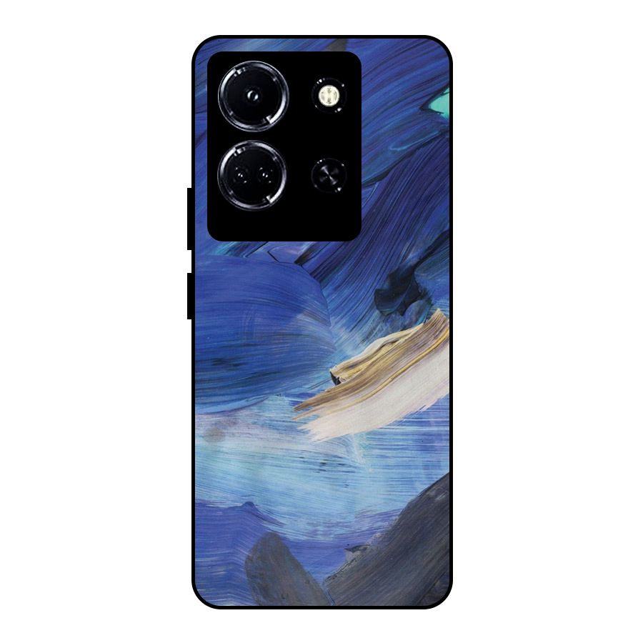Paint Brush Strokes Metal Back Case for Infinix Note 30 5G