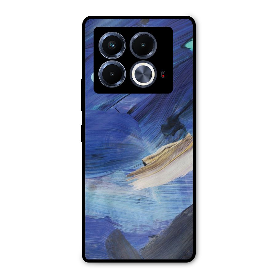Paint Brush Strokes Metal Back Case for Infinix Note 40 5G