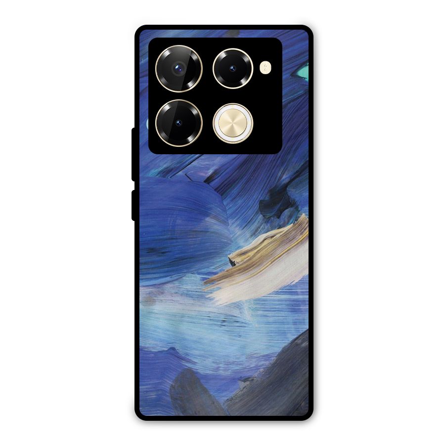 Paint Brush Strokes Metal Back Case for Infinix Note 40 Pro Plus