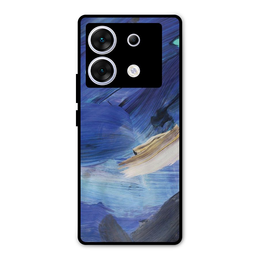 Paint Brush Strokes Metal Back Case for Infinix Zero 30 5G