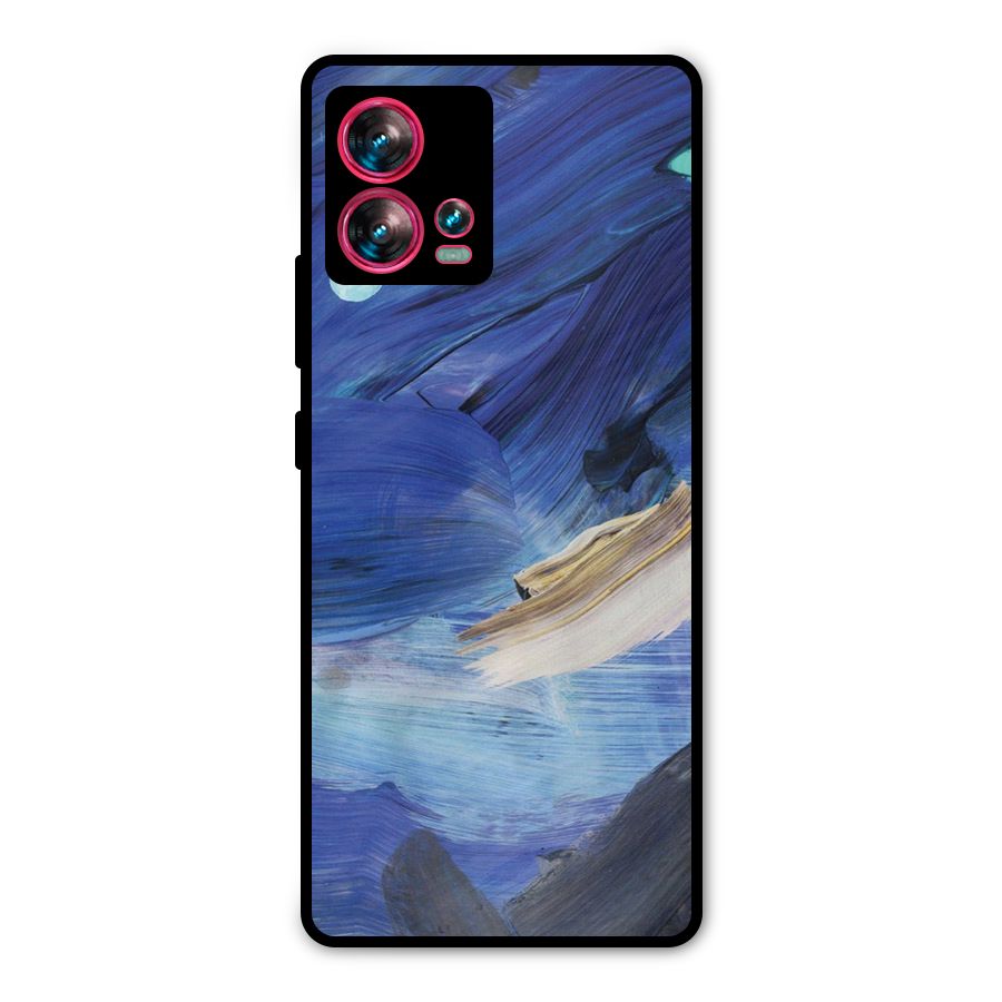 Paint Brush Strokes Metal Back Case for Motorola Edge 30 Fusion