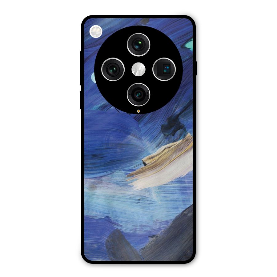 Paint Brush Strokes Metal Back Case for Oppo Find X8 Pro