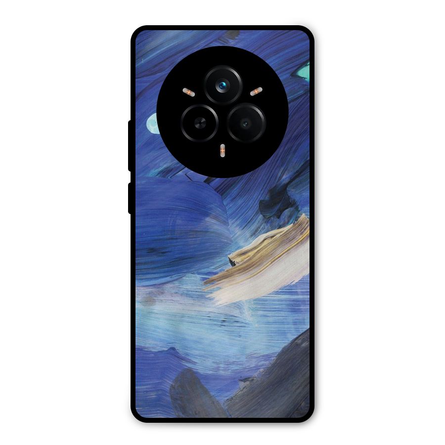 Paint Brush Strokes Metal Back Case for Realme 14 Pro Plus