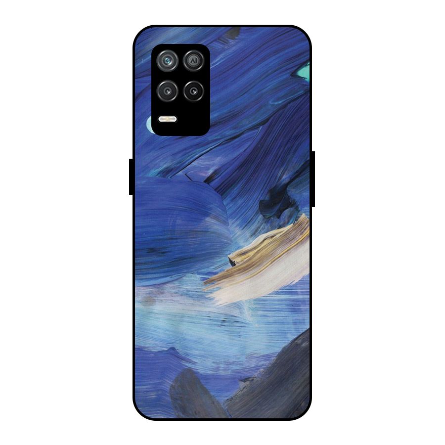 Paint Brush Strokes Metal Back Case for Realme 8s 5G