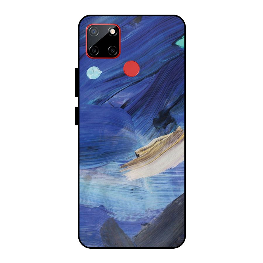Paint Brush Strokes Metal Back Case for Realme C12