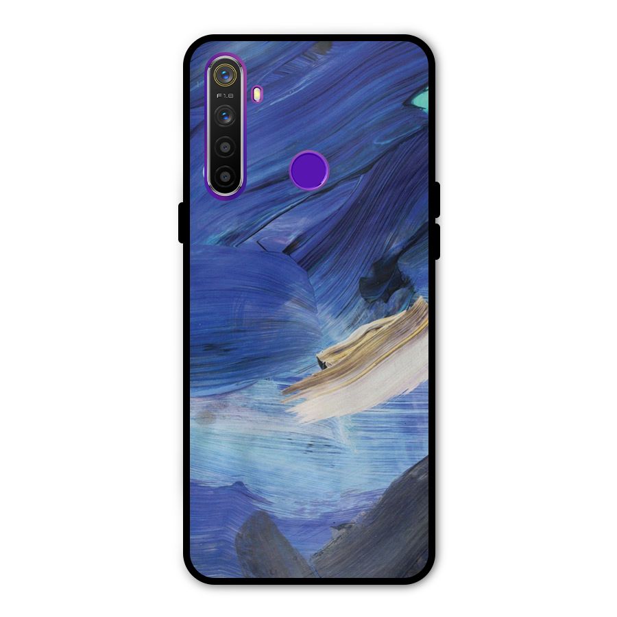 Paint Brush Strokes Metal Back Case for Realme Narzo 10