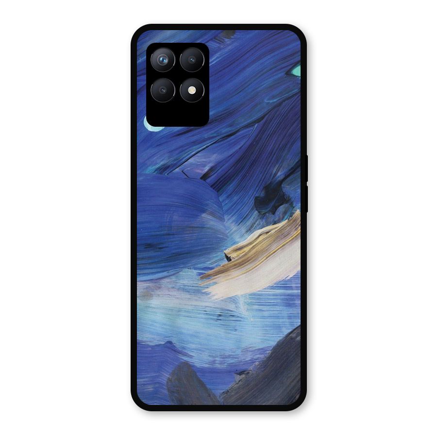Paint Brush Strokes Metal Back Case for Realme Narzo 50