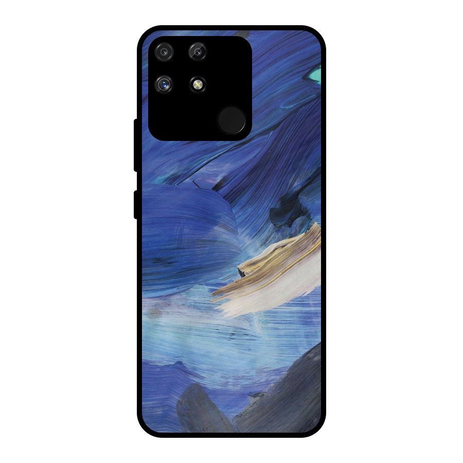 Paint Brush Strokes Metal Back Case for Realme Narzo 50A