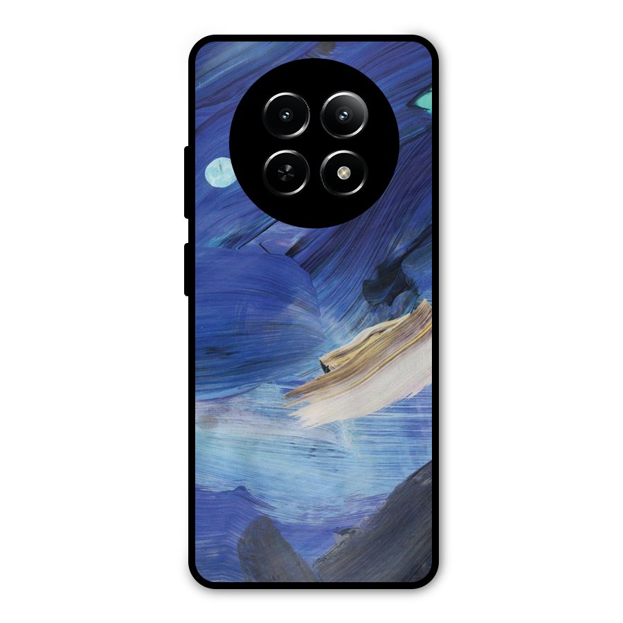 Paint Brush Strokes Metal Back Case for Realme Narzo 70x 5G