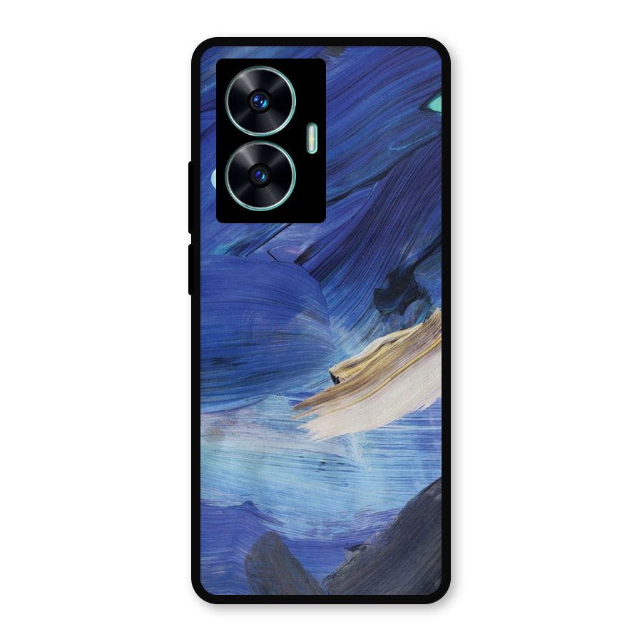 Paint Brush Strokes Metal Back Case for Realme Narzo N55