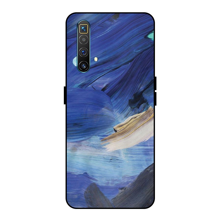 Paint Brush Strokes Metal Back Case for Realme X3