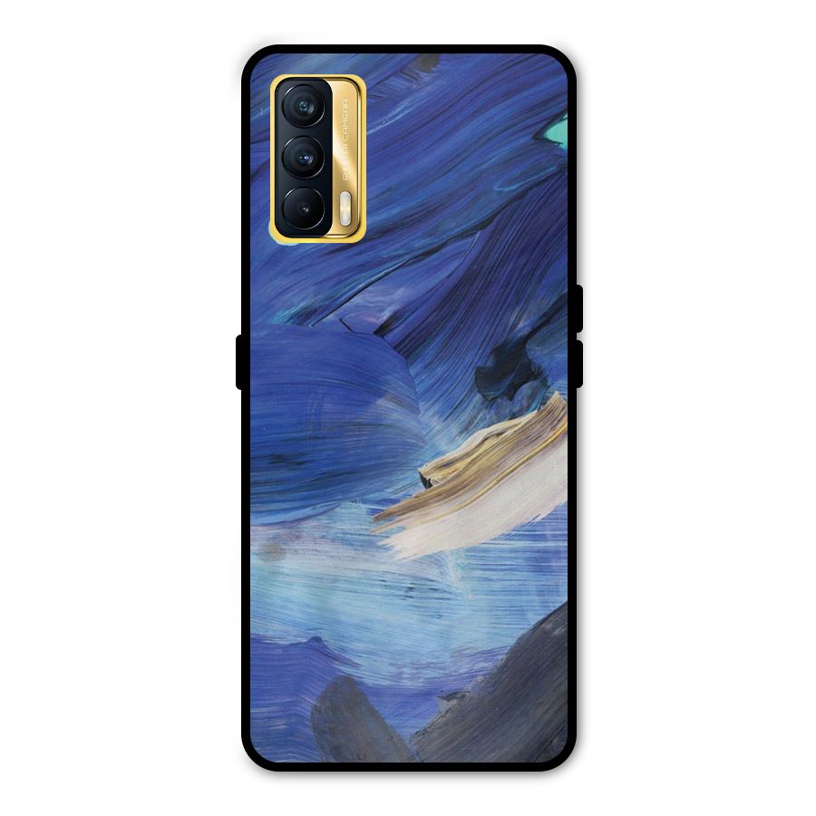 Paint Brush Strokes Metal Back Case for Realme X7