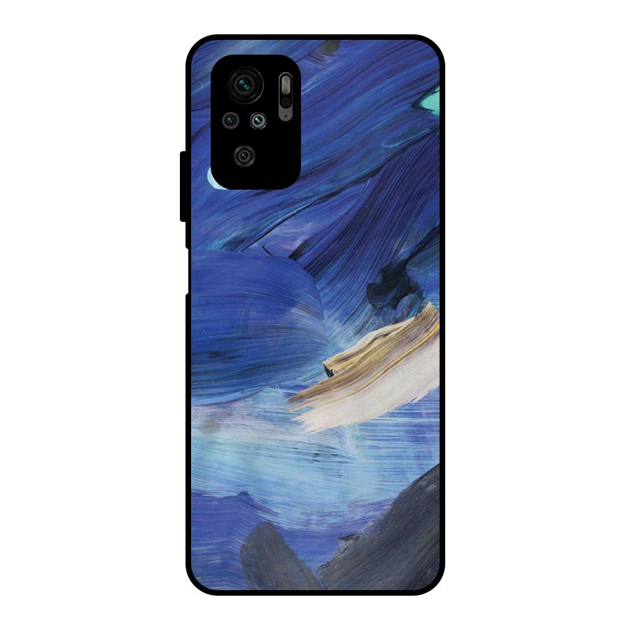 Paint Brush Strokes Metal Back Case for Redmi Note 10S