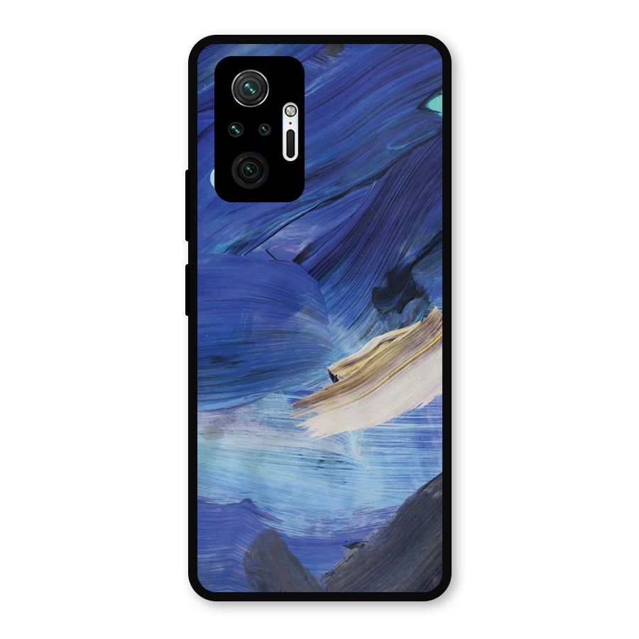Paint Brush Strokes Metal Back Case for Redmi Note 10 Pro Max