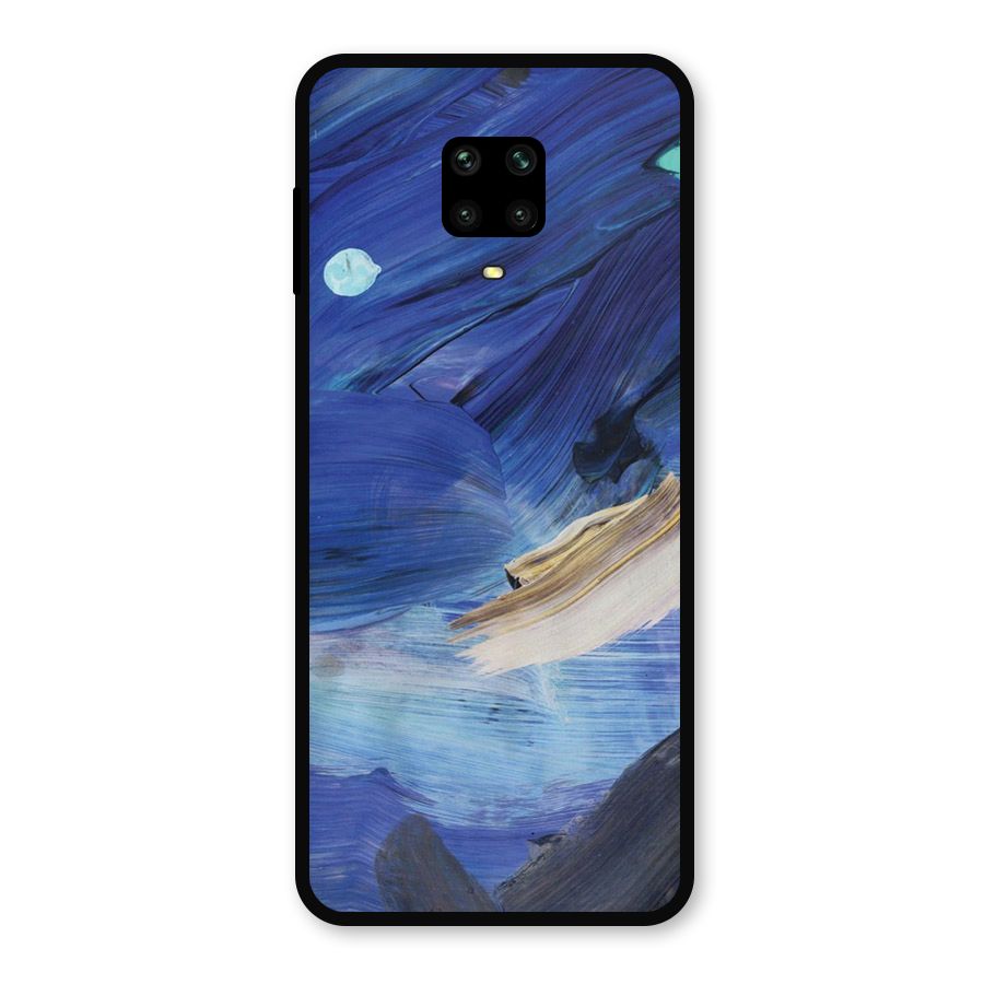 Paint Brush Strokes Metal Back Case for Redmi Note 9 Pro