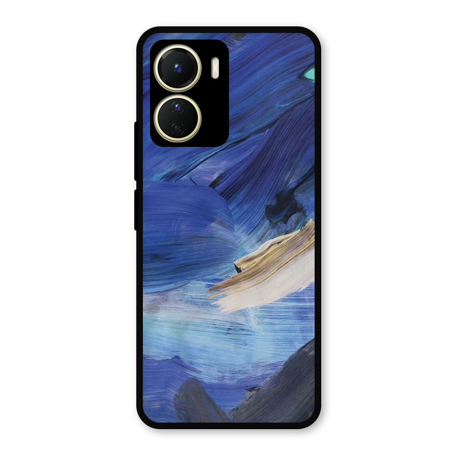 Paint Brush Strokes Metal Back Case for Vivo T2x