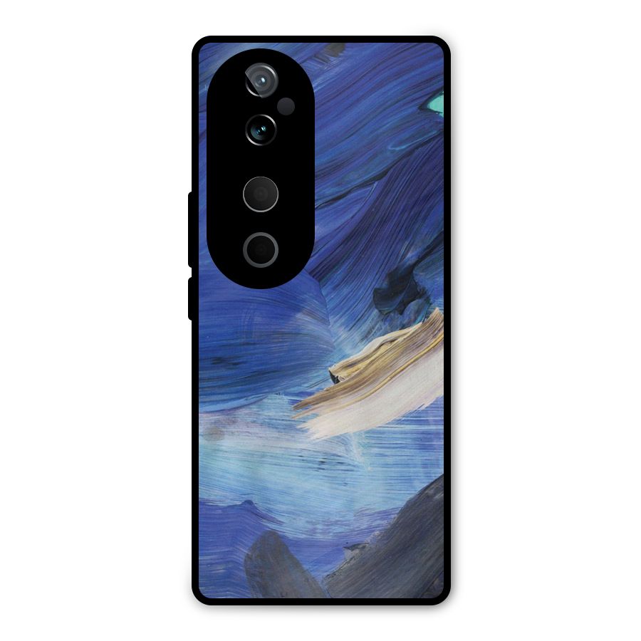 Paint Brush Strokes Metal Back Case for Vivo T3 Ultra