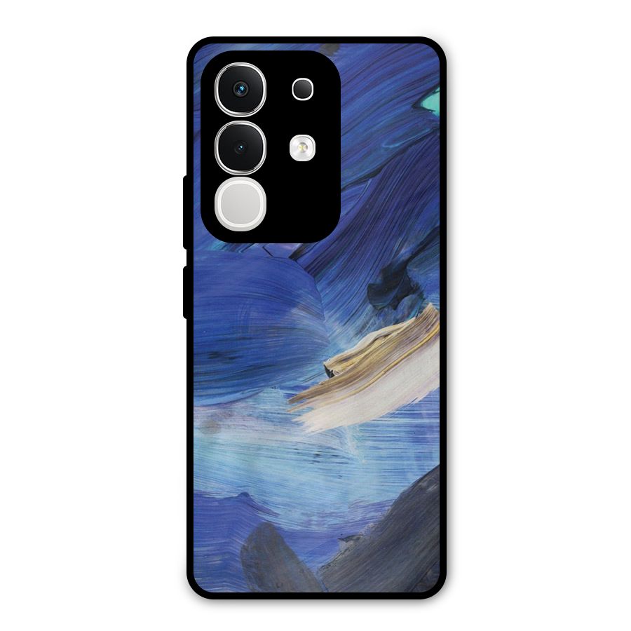 Paint Brush Strokes Metal Back Case for Vivo T4x