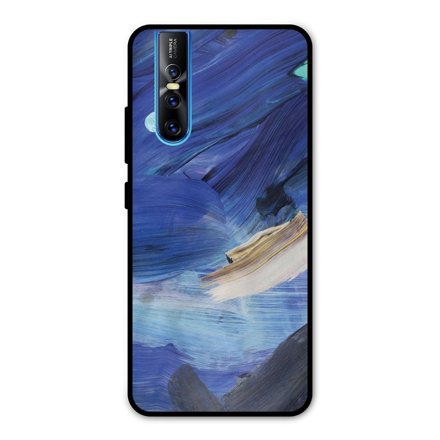 Paint Brush Strokes Metal Back Case for Vivo V15 Pro
