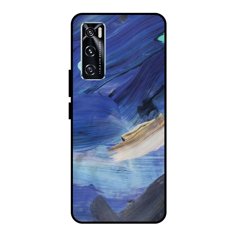 Paint Brush Strokes Metal Back Case for Vivo V20 SE