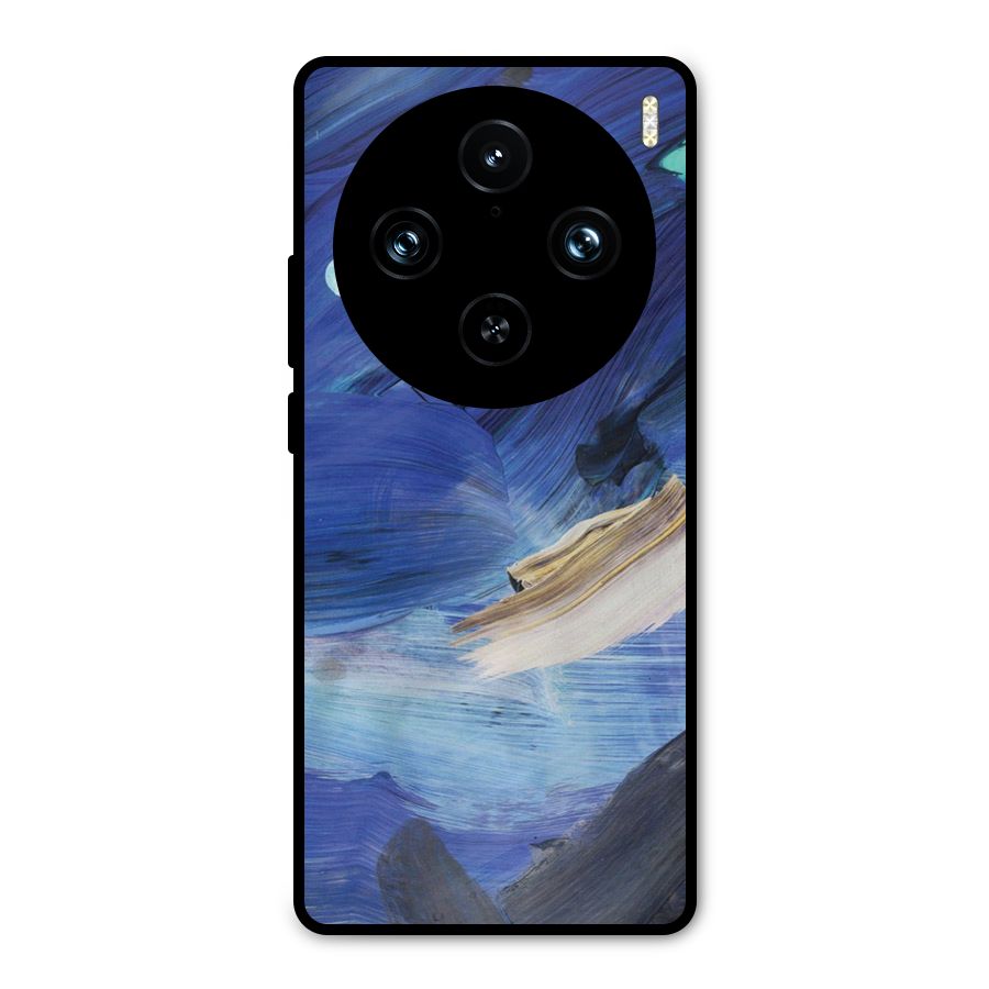 Paint Brush Strokes Metal Back Case for Vivo X100 Pro