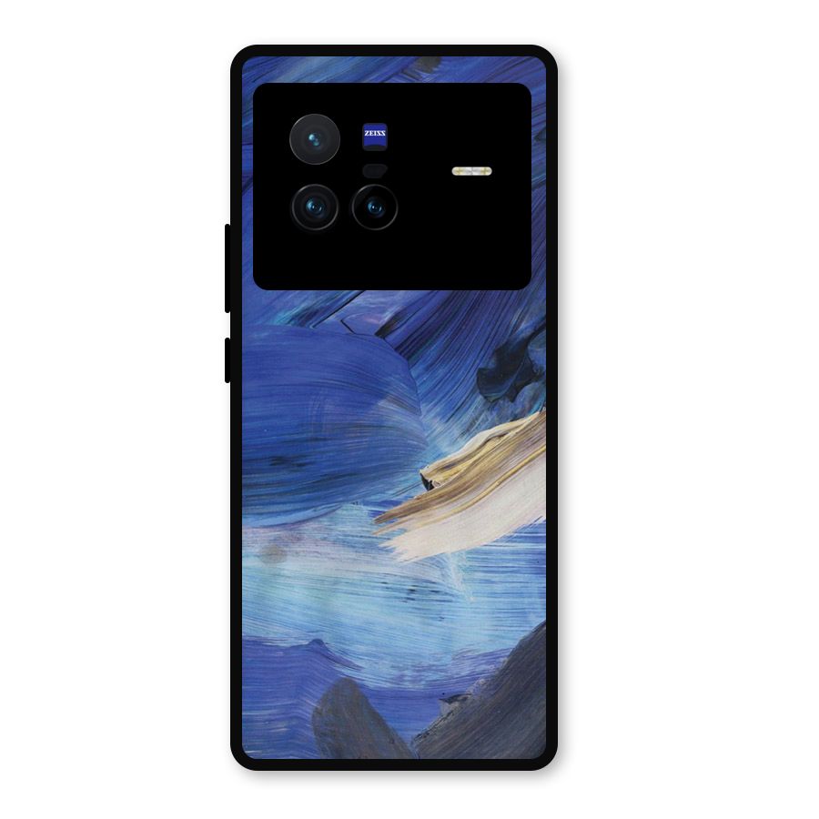 Paint Brush Strokes Metal Back Case for Vivo X80