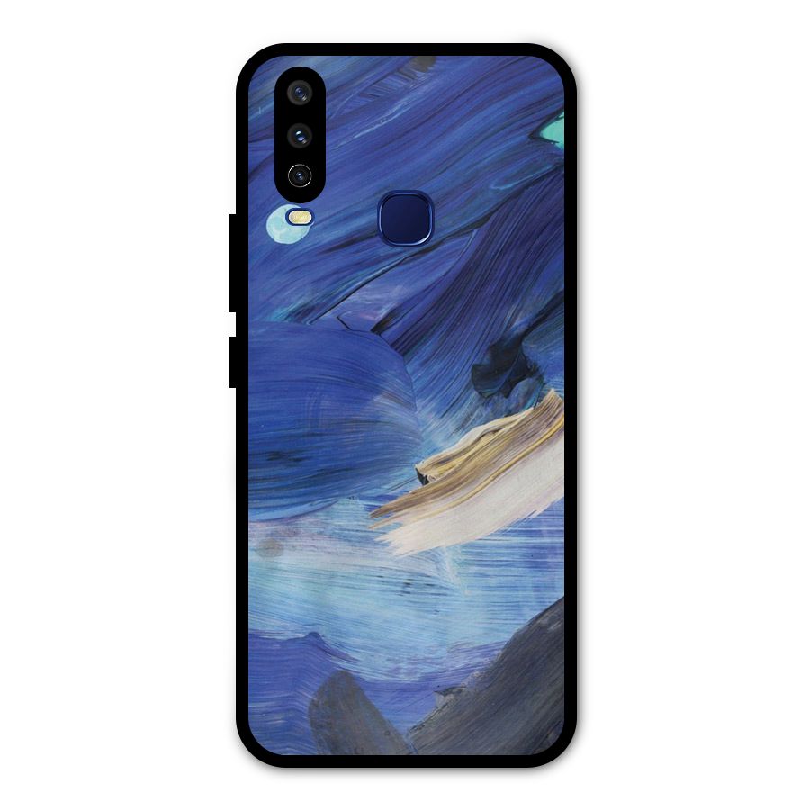 Paint Brush Strokes Metal Back Case for Vivo Y15