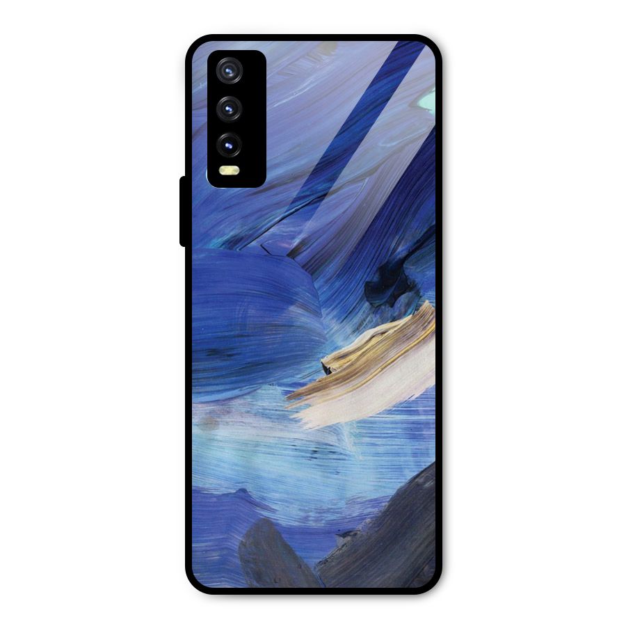 Paint Brush Strokes Metal Back Case for Vivo Y20